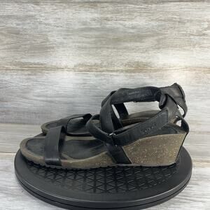 Teva Women’s Cabrillo Ankle Leather Wedge Sandals Shoes Size 11